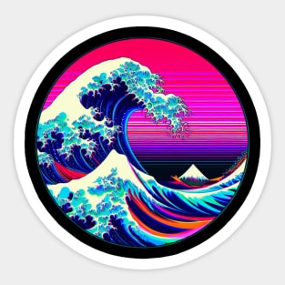 the great new retro wave Sticker